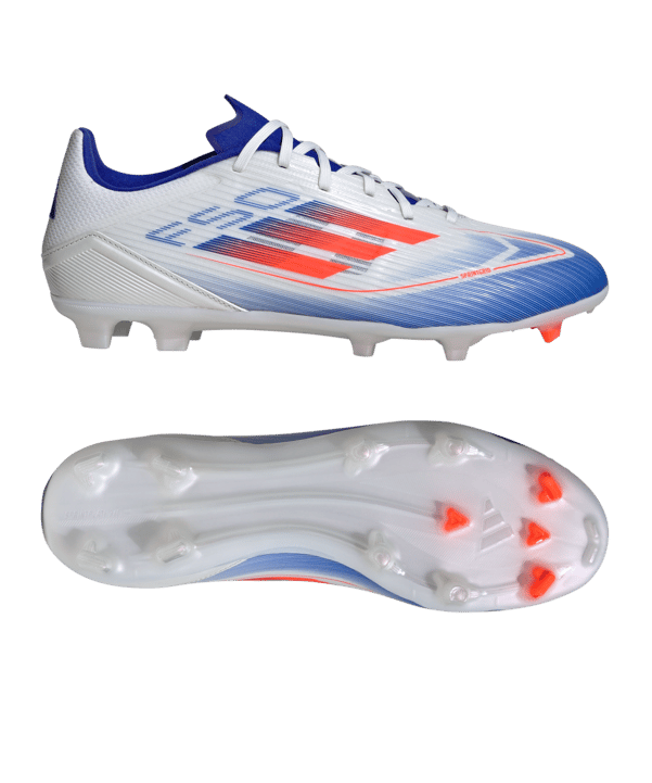 adidas F50 League FG/MG Advancement Weiss Rot - weiss