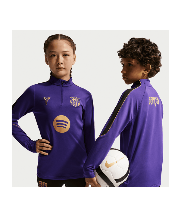 Nike FC Barcelona Strike Drilltop Bambini Viola C505 - lilla