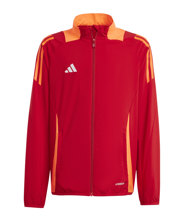 adidas Tiro 24 Competition Präsentationsjacke Kids Rot - rot