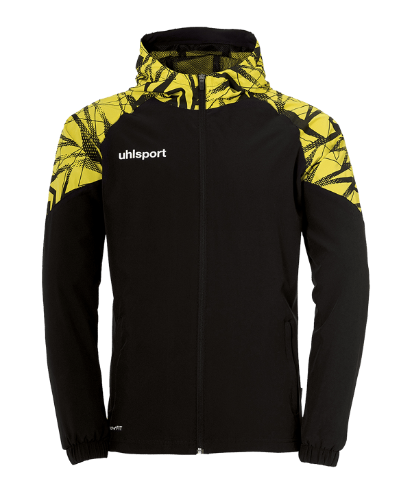 uhlsport Goal 25 Evo Woven Kapuzenjacke F07 - schwarz