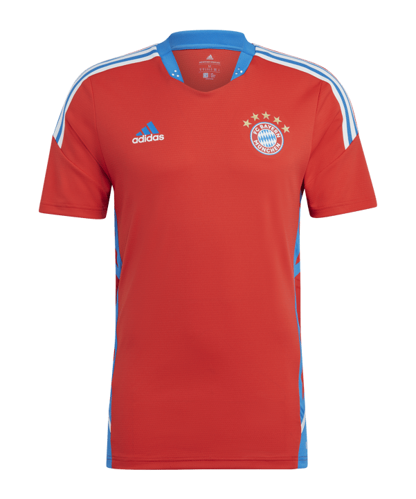 adidas FC Bayern München Trainingsshirt Rot Blau - rot
