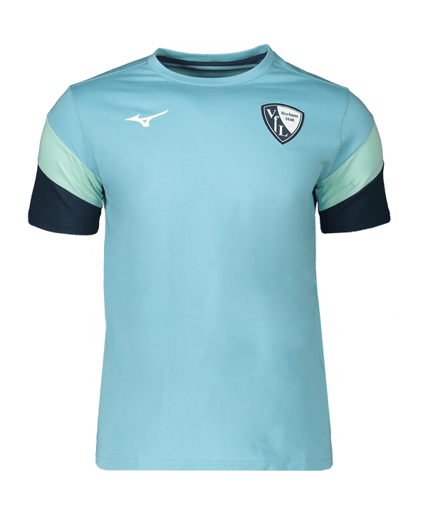 Mizuno VfL Bochum Retro Cotton T-shirt Blu C19 - blu