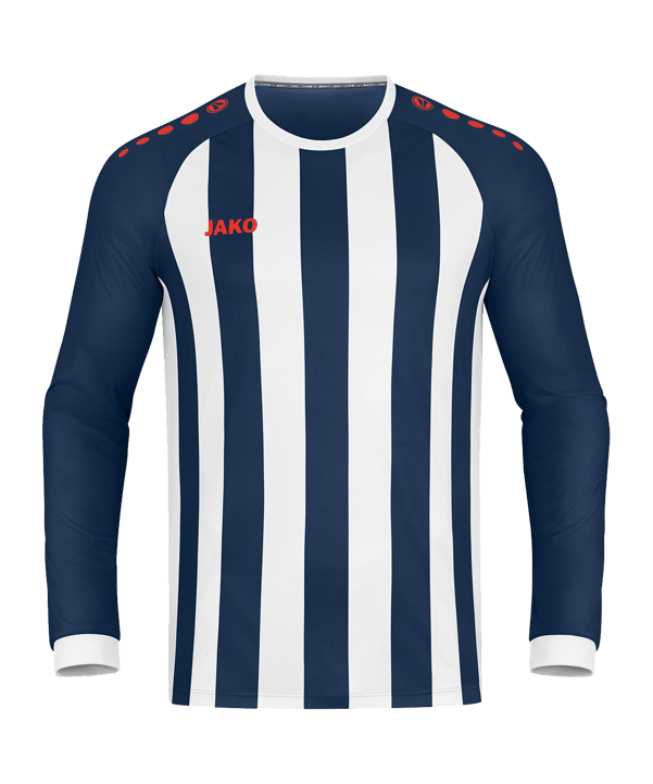 JAKO Inter Trikot Langarm Blau Weiss Rot F935 - blau