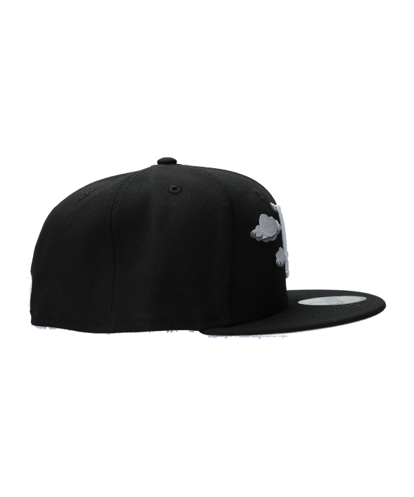New Era MLB Los Angeles Dodgers Nighttime 59Fifty Fitted Cap Schwarz - schwarz