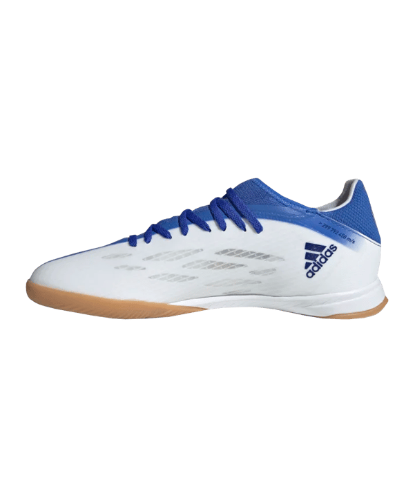 adidas X SPEEDFLOW.3 IN Halle Diamond Edge Weiss Blau - weiss