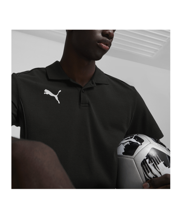 PUMA teamFINAL Casuals Poloshirt Schwarz F03 - schwarz