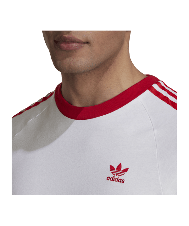 adidas Originals Nations T-Shirt Weiss Rot - weiss