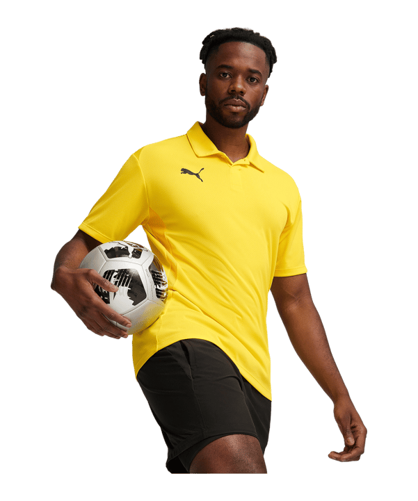PUMA teamGOAL Polo Gelb F07 - gelb