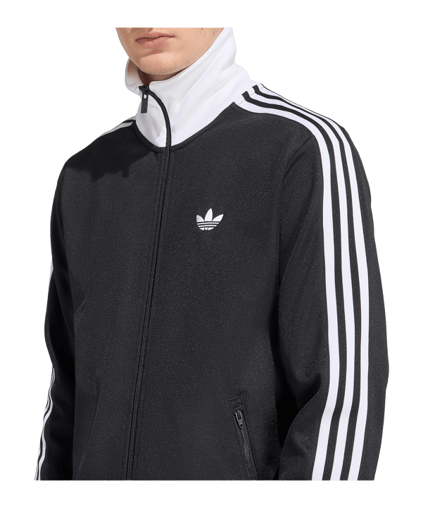 adidas Originals Classic Track Top Trainingsjacke Schwarz - schwarz