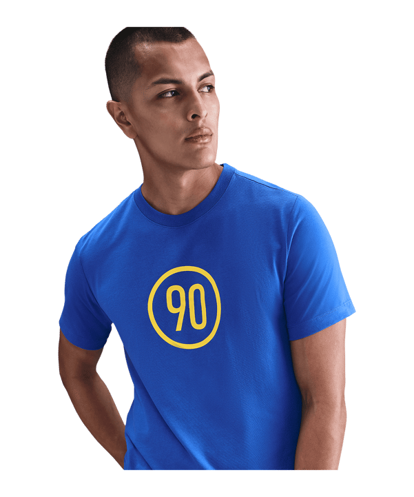 Nike M Nk Tee Total 90 2 T-Shirt Blau F480 - blau