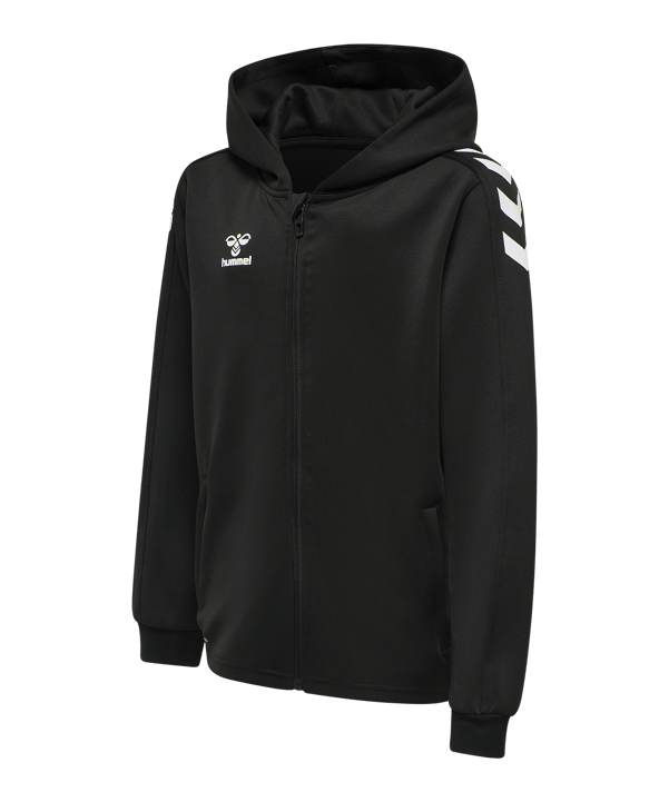 Hummel Core Xk Poly Kapuzenjacke Kids Schwarz F2042 - schwarz