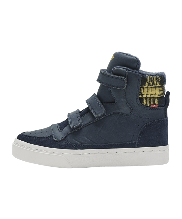 Hummel Stadil Check Sneaker Kids Schwarz F1009 - schwarz