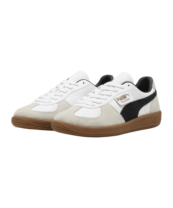 PUMA Palermo Lth Weiss Grau F01 - weiss