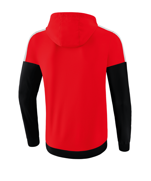 Erima Squad Präsentationsjacke Rot Schwarz - rot