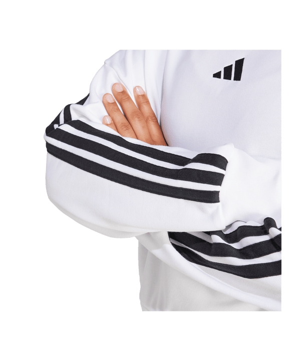 adidas Essentials 3 Stripes Sweatshirt Damen Weiß - weiss