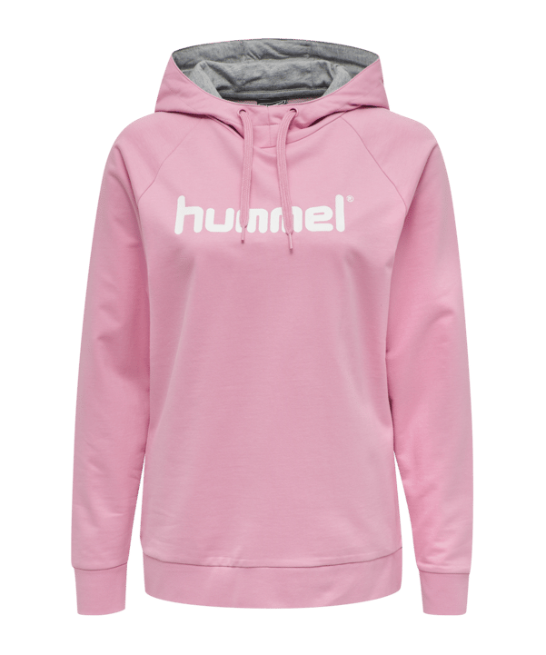 Hummel Cotton Logo Hoody Damen Rosa F3257 - rosa