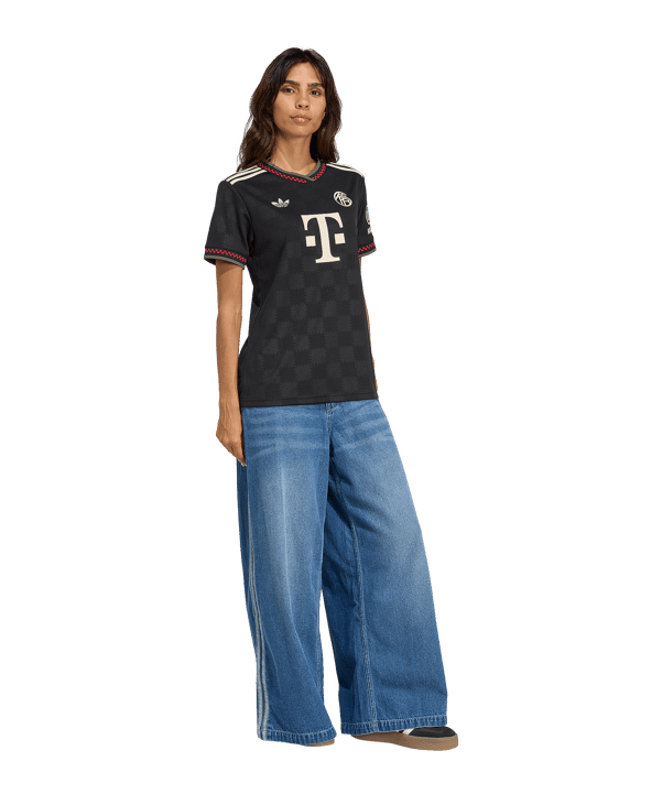 adidas FC Bayern München Trikot 3rd 2025/2026 Damen Schwarz - schwarz