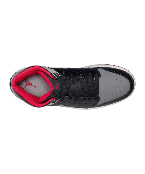 Jordan Air 1 Mid Schwarz Grau F006 - schwarz