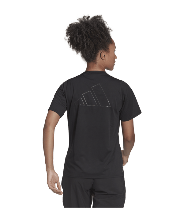 adidas Run Icons Running T-Shirt Damen Schwarz - schwarz