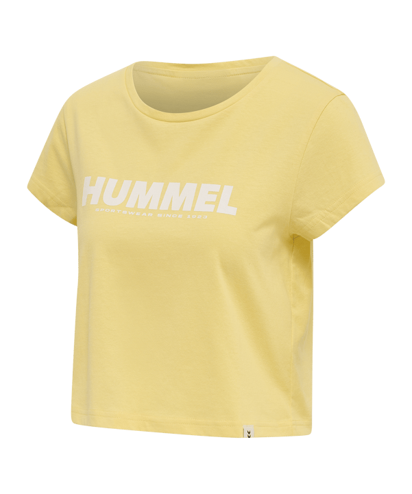 Hummel hmlLEGACY Cropped T-Shirt Damen Gelb F5081 - gelb