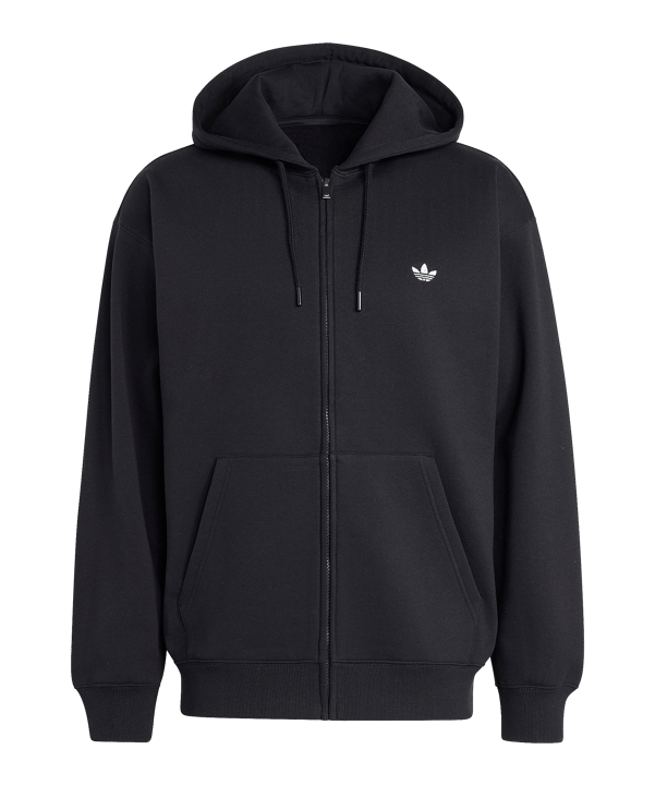 adidas Originals Trefoil Essentials Loose Kapuzenjacke Schwarz - schwarz