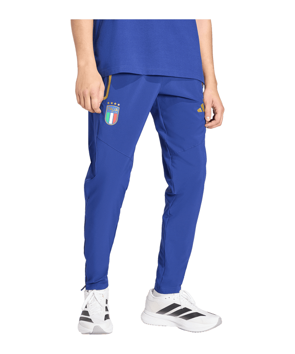 adidas Italien Tiro Travel Hose Blau - blau