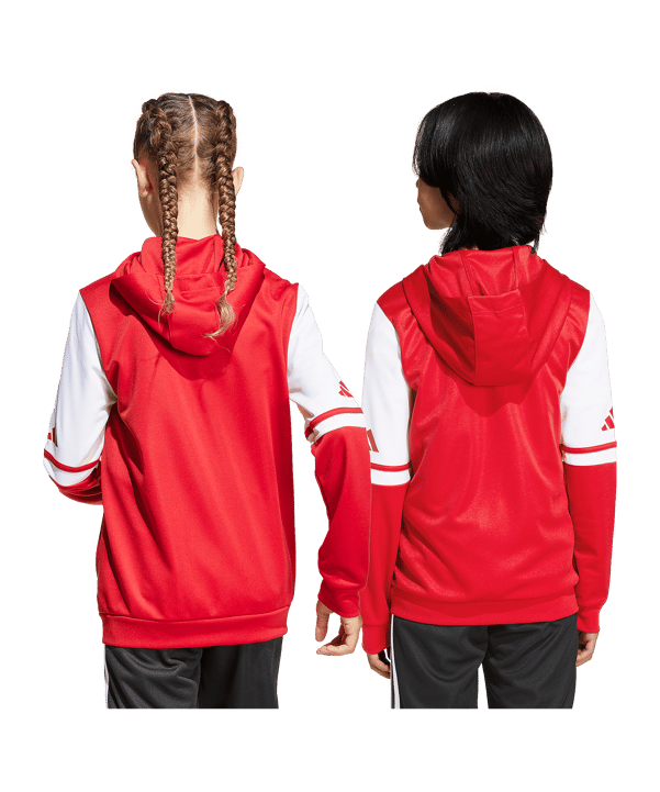 adidas Squadra 25 Kapuzenjacke Kids Rot - rot