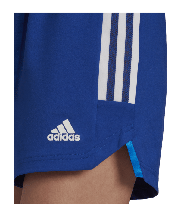 adidas Condivo 22 MD Short Damen Blau Weiss - blau