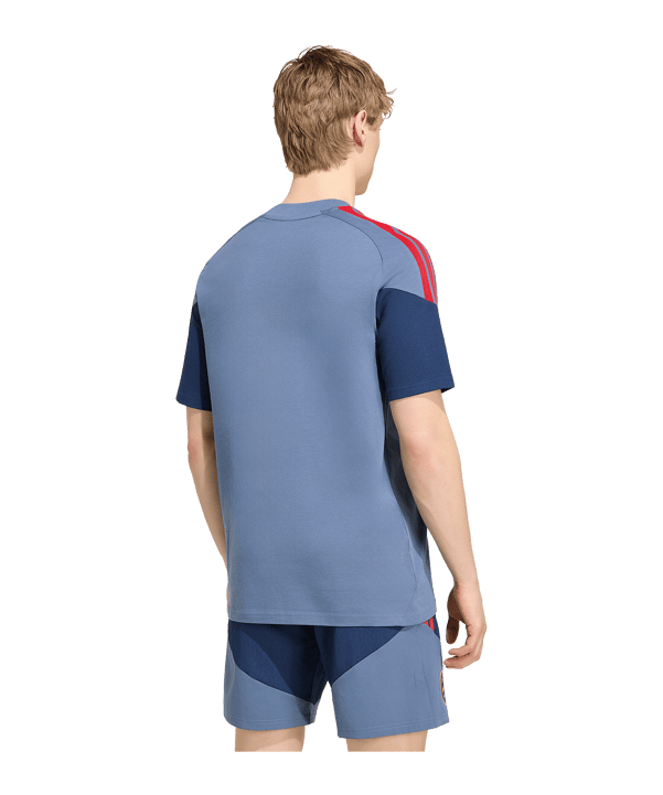 adidas FC Bayern München Sweat T-Shirt Blau - blau