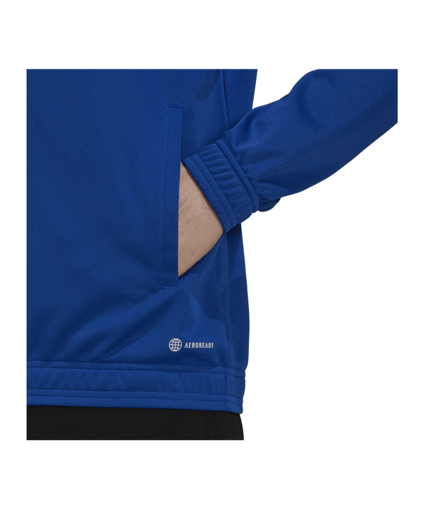 adidas Entrada 22 TK Trainingsjacke Blau Weiss - blau