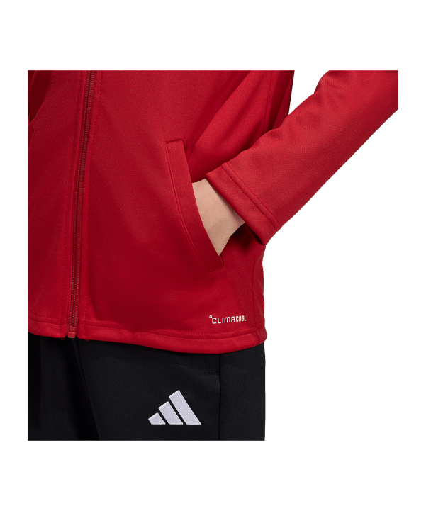 adidas Entrada 26 Trainingsjacke Kids Rot - rot