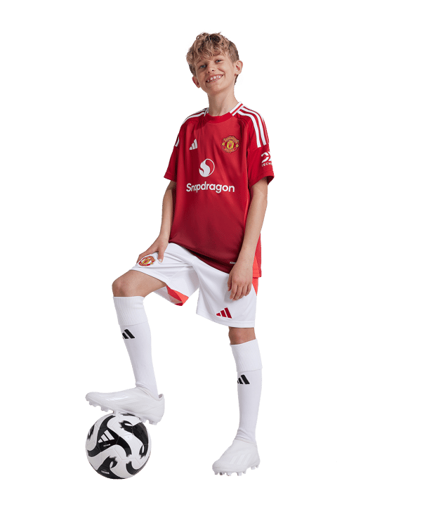 adidas Manchester United Trikot Home 2024/2025 Kids Rot - rot