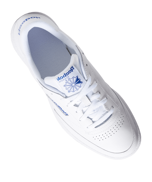 Reebok Club C 85 Weiss Blau Braun - weiss