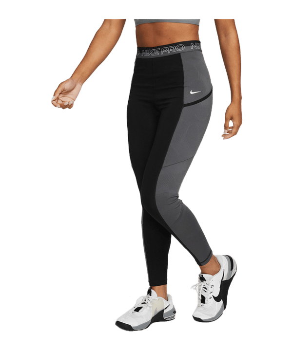 Nike Pro High-Waisted 7/8 Leggings Damen F010 - schwarz