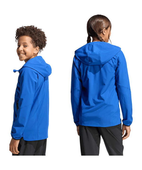 adidas Tiro Travel Windjacke Kids Blau - blau