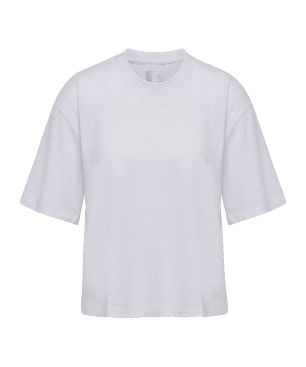 Hummel Mt Vanja Boxy Short T-Shirt Damen Weiß F9001 - weiss
