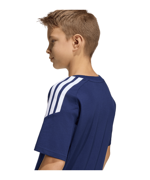 adidas Tiro 26 Trainingsshirt Kids Dunkelblau - weiss