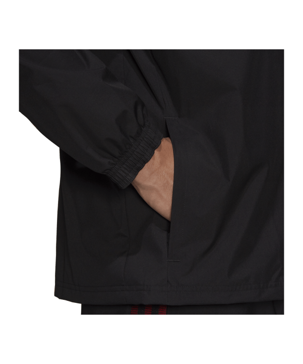 adidas Manchester United Allwetter Jacke Schwarz - schwarz