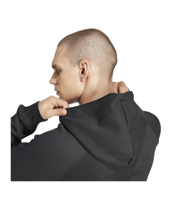 adidas Real Madrid Hoody Schwarz Gelb - schwarz