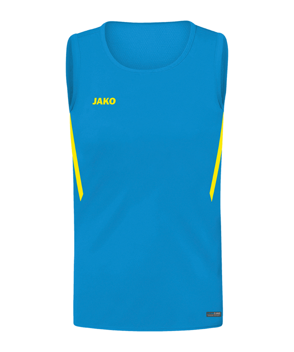 JAKO Challenge Tanktop Kids Blau Gelb F443 - blau