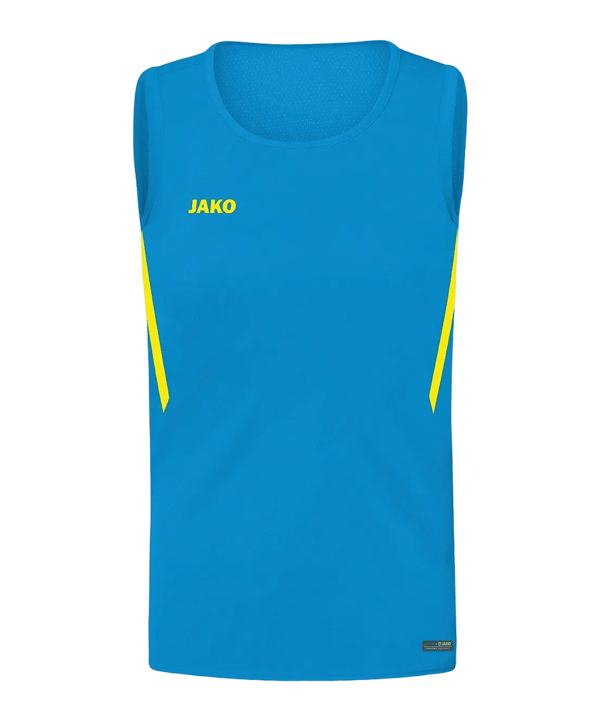 JAKO Challenge Tanktop Kids Blau Gelb F443 - blau