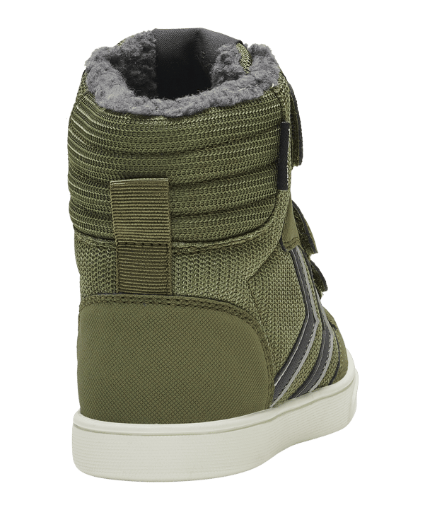 hummel Stadil Super Poly Boot Mid Recycle Sneaker Kids Grün F6086 - gruen