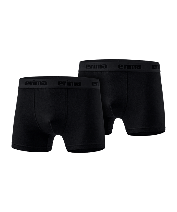 Erima Boxershort 2er Pack Schwarz - schwarz