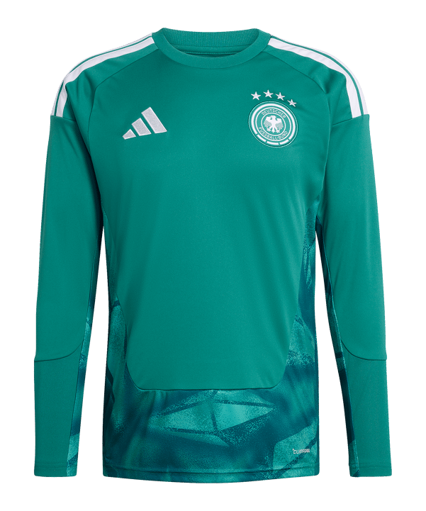 adidas DFB Deutschland Torwarttrikot Langarm Home WM 2026 Grün - gruen