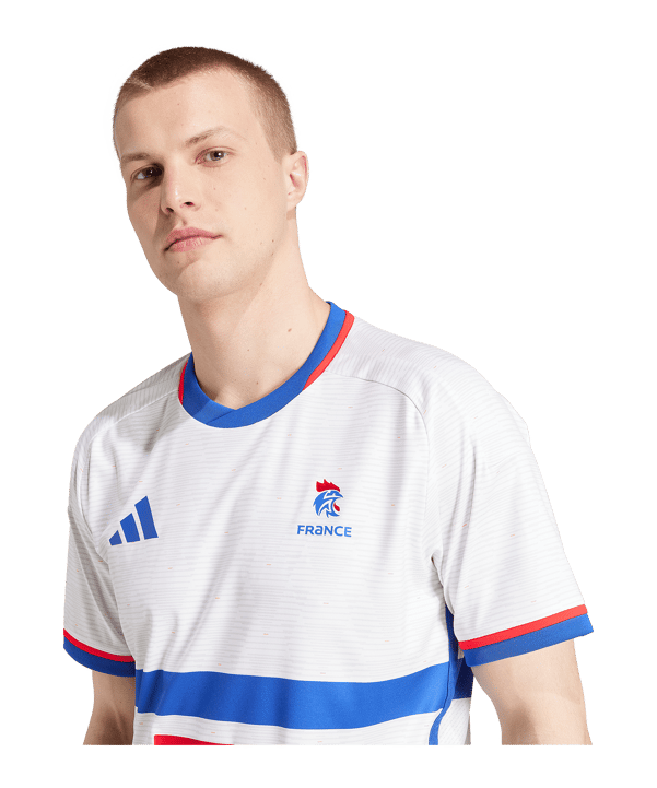 adidas Team France HB Trikot Weiss - weiss