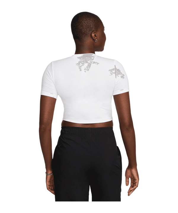Nike Essential SLM Crop T-Shirt Damen Weiss F100 - weiss