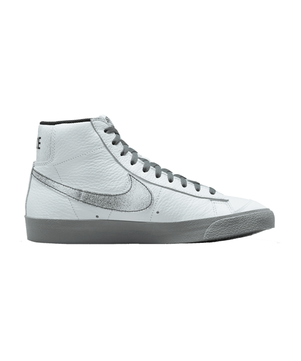 Nike Blazer Mid 77 EMB Weiss Grau Schwarz F100 - weiss