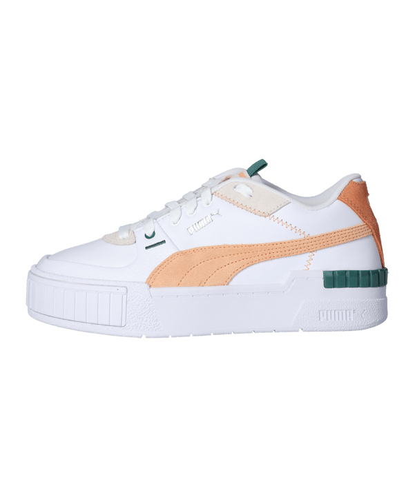 PUMA Cali Sport Mix Damen Weiss Orange F14 - weiss