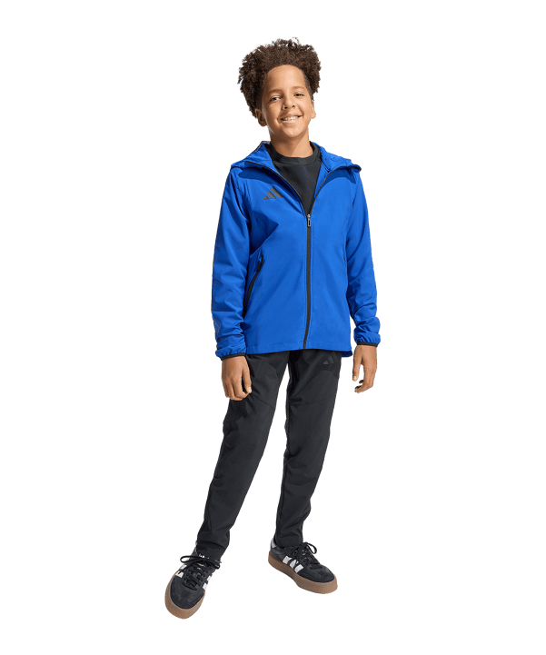 adidas Tiro Travel Windjacke Kids Blau - blau