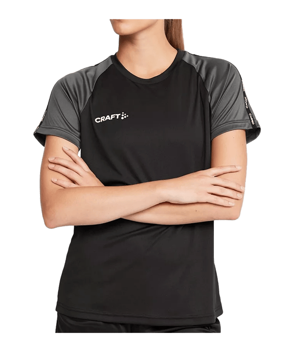 Craft Squad 2.0 Contrast Trikot Damen Schwarz - schwarz